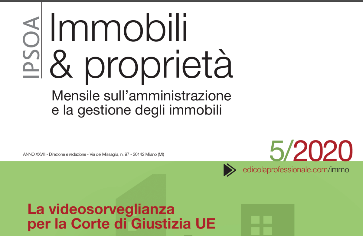 su immobili e proprietà – maggio 2020