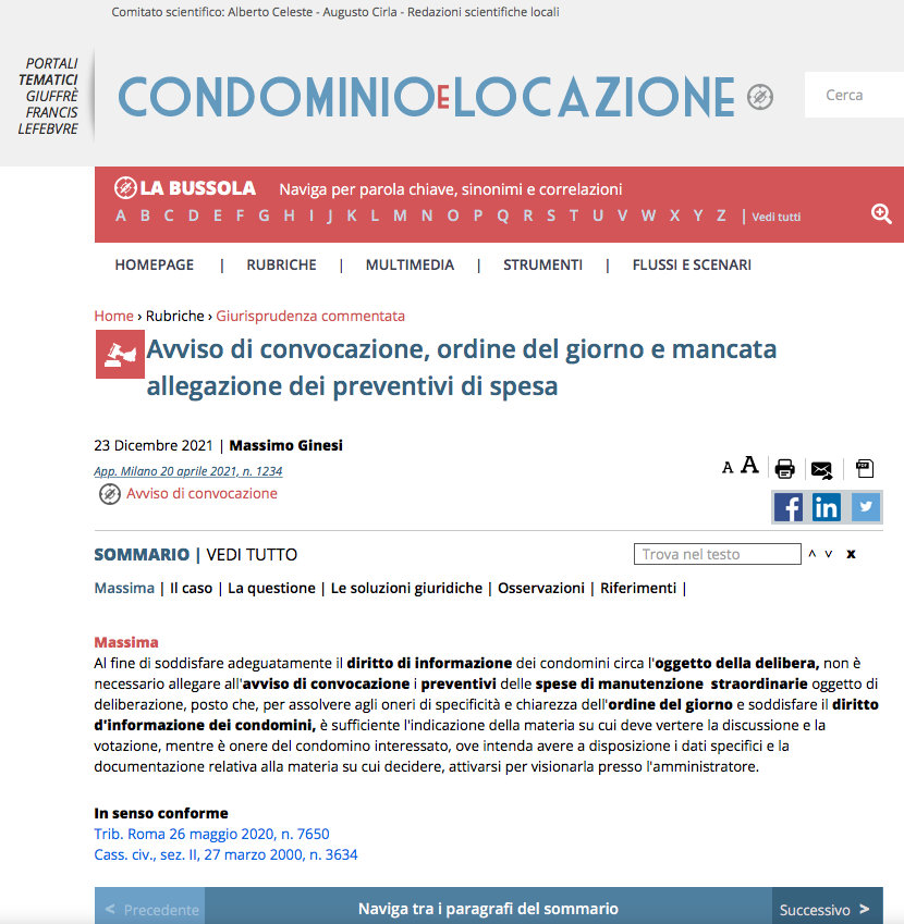 su condominio e locazione – giuffrè