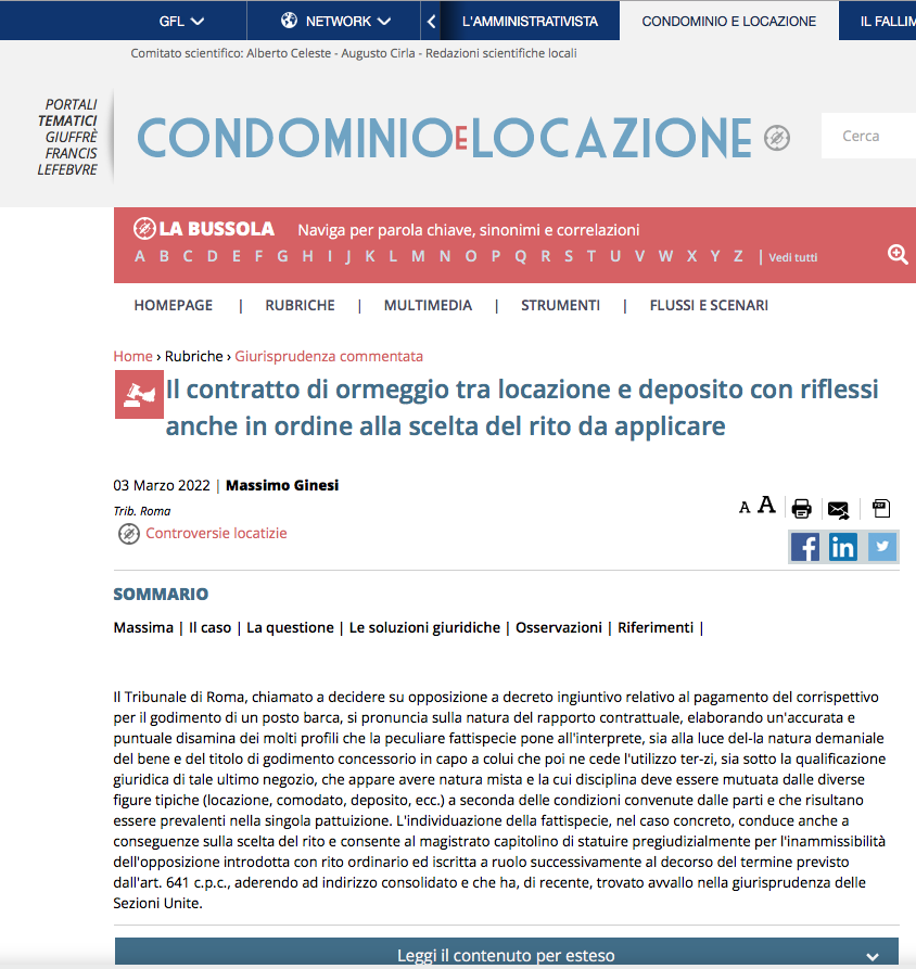 su condominio e locazione