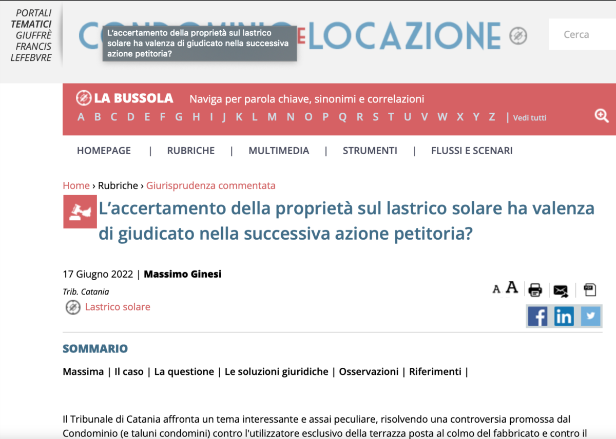 su condominio e locazione – giuffrè