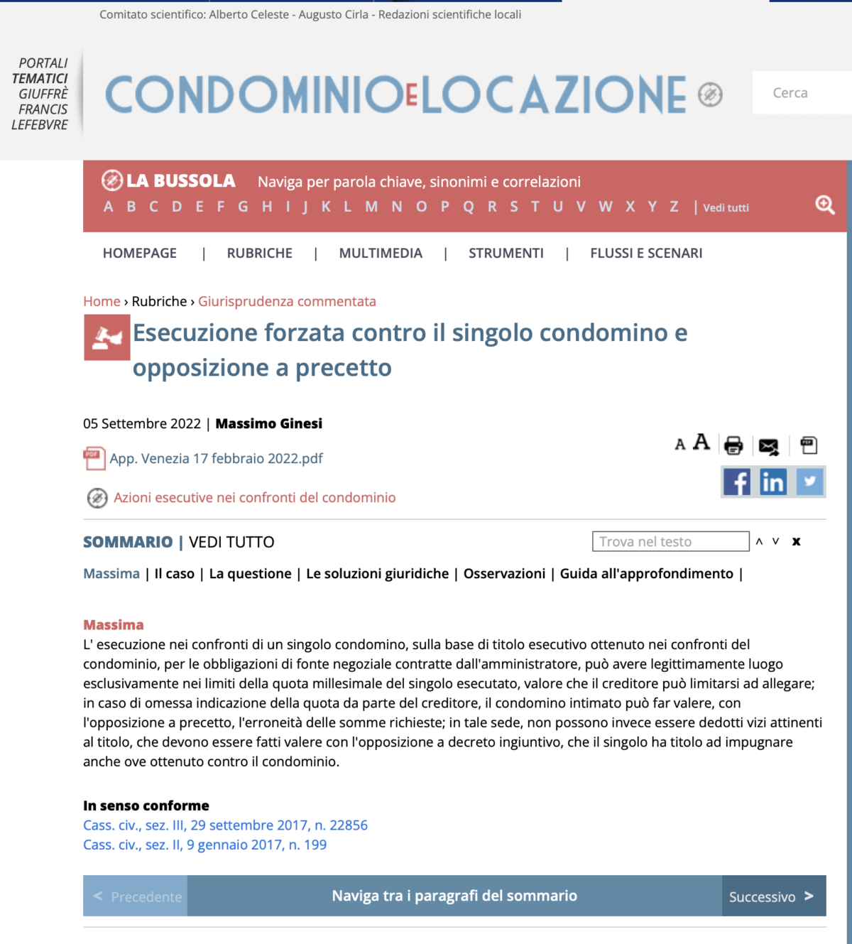 su “condominio e locazione – giuffrè”