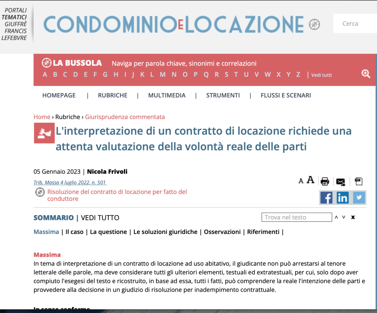 su condominio e locazione – giuffrè